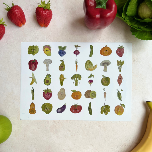 Weaning Stickers - Fruit & Vegetables